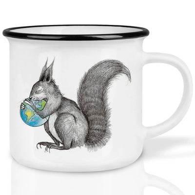 Keramiktasse – Eichhörnchen Welt