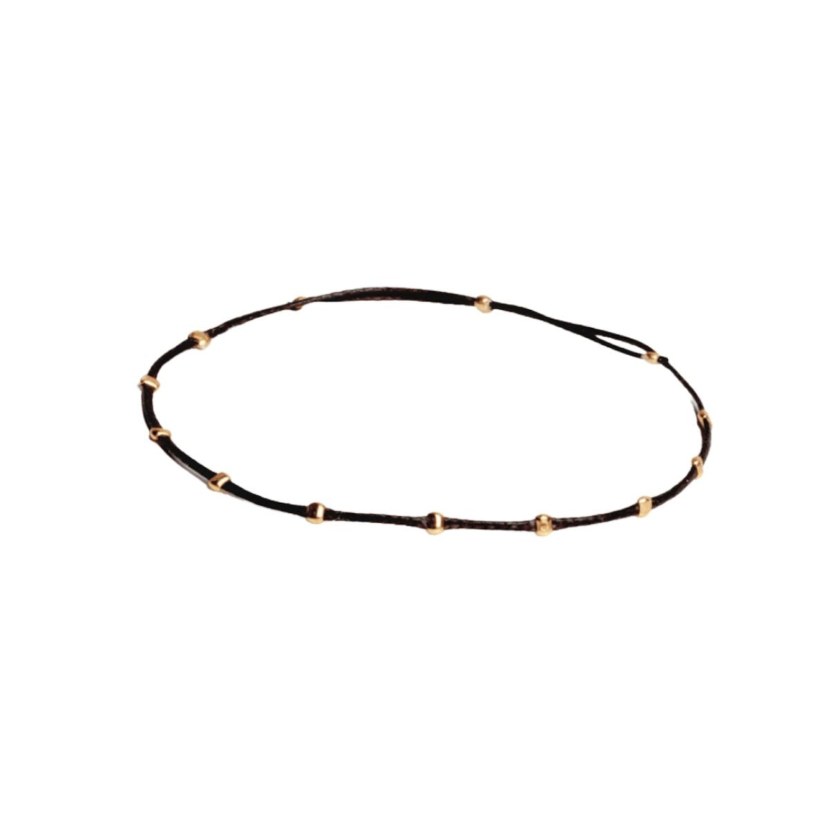 Bracelet 10 Dots Space Black/Gold - Armkette
