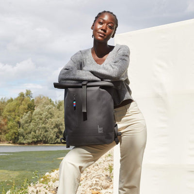 ROLLTOP lite aus Meeresplastik Shark - Rucksack