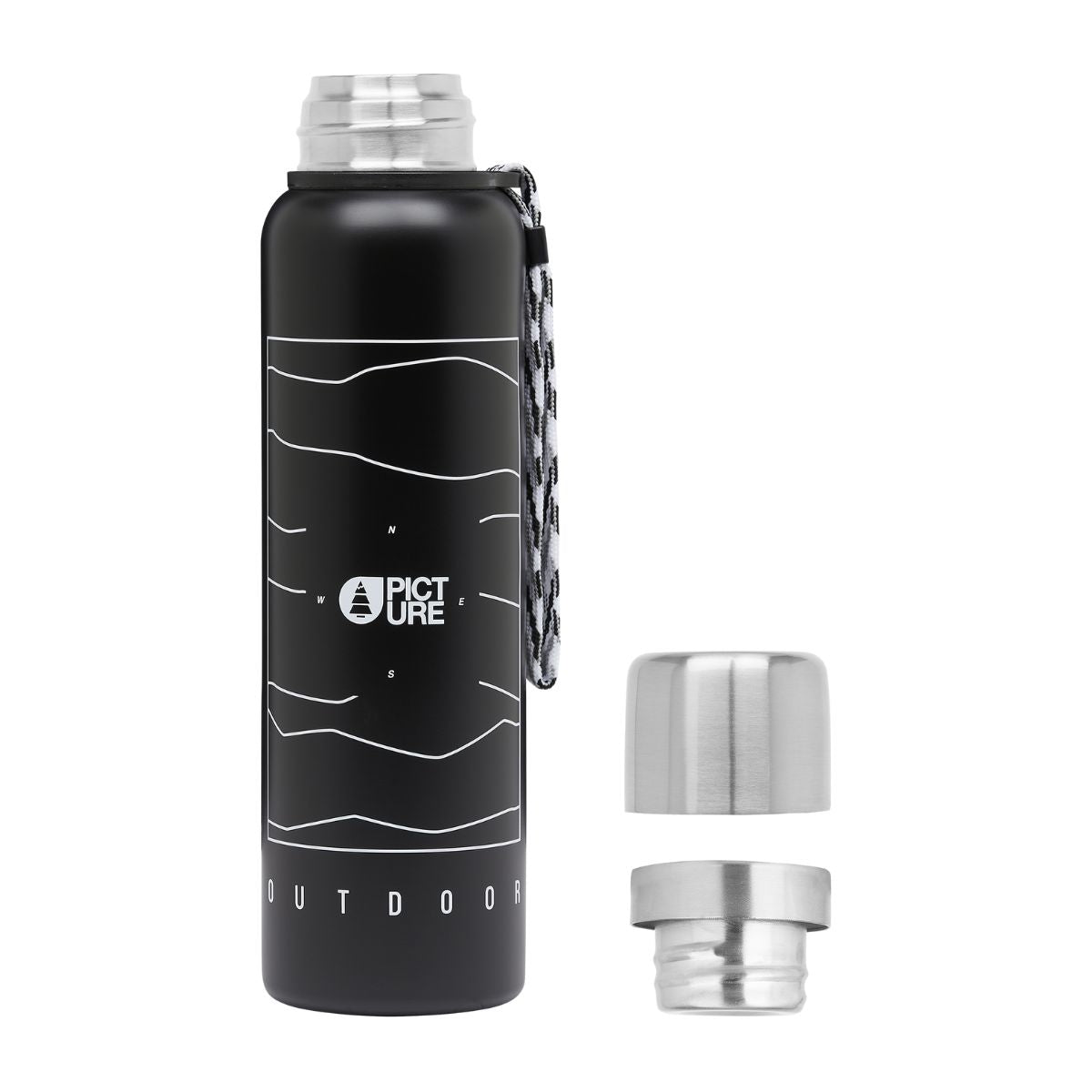 Campoi Vacuum Bottle Black Outdoor 0,8 L - Thermosflasche