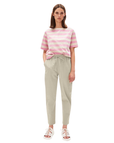 Finiaa Block Stripes Raspberry Pink-Light Desert - T-Shirt Damen