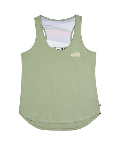 Loni Tank Green Spray - Tanktop Damen