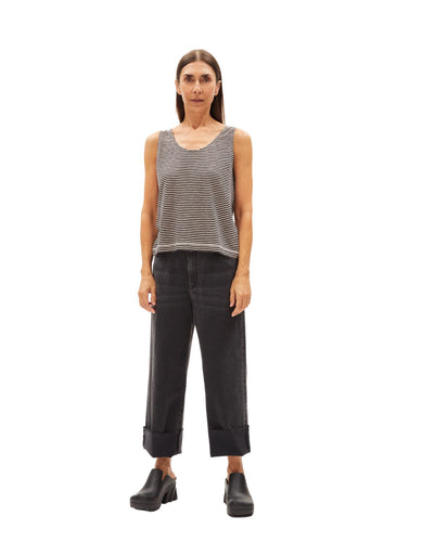 Minaami Lovely Stripes Black-Light Desert - T-Shirt Damen
