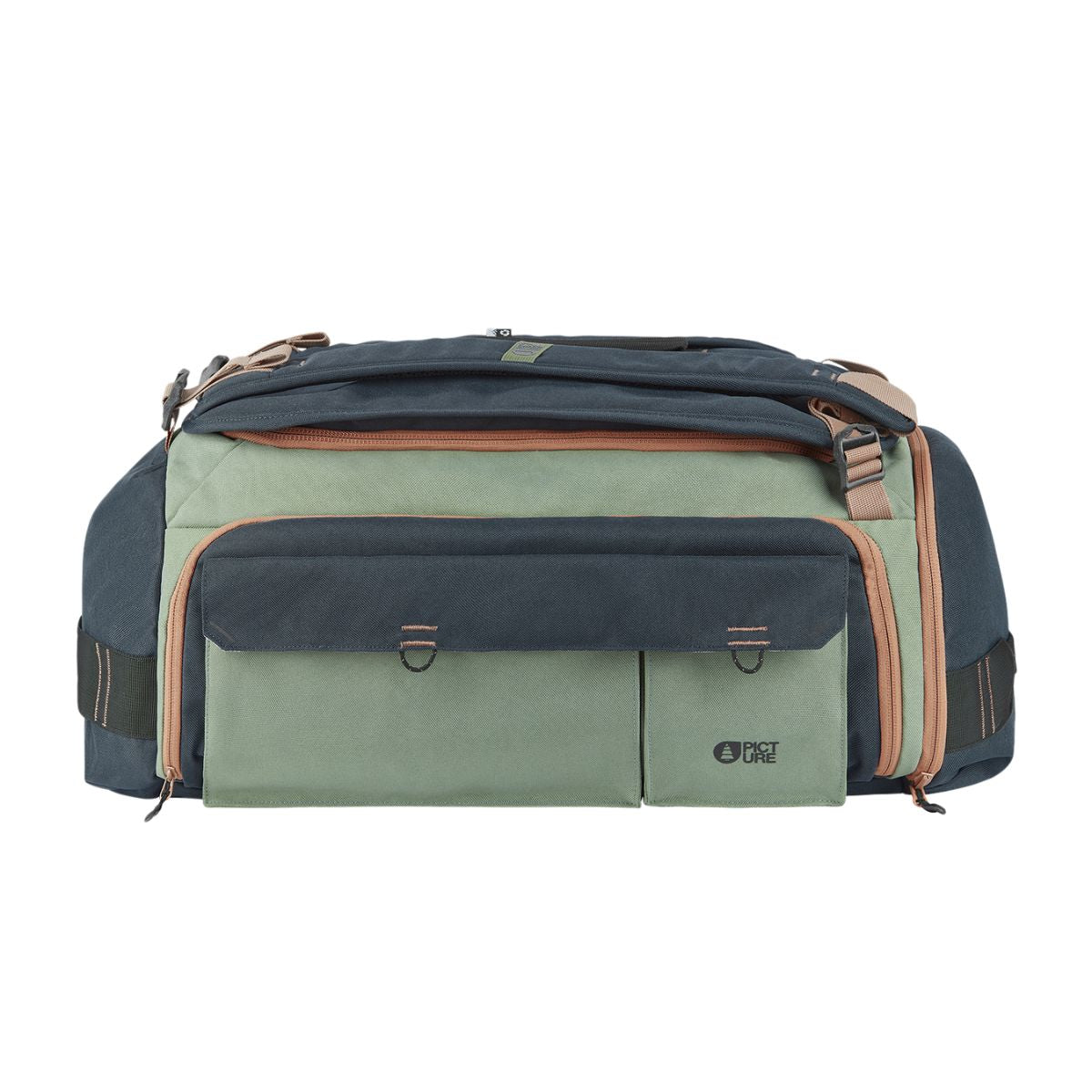 Weekend Warrior Duffelbag Green Spray Dark Blue - Reisetasche