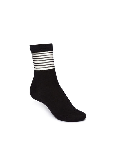 ThokkThokk - 3 Pack Mid Socks Black Romance/Black Dots/Black Stripes - Nahmoo