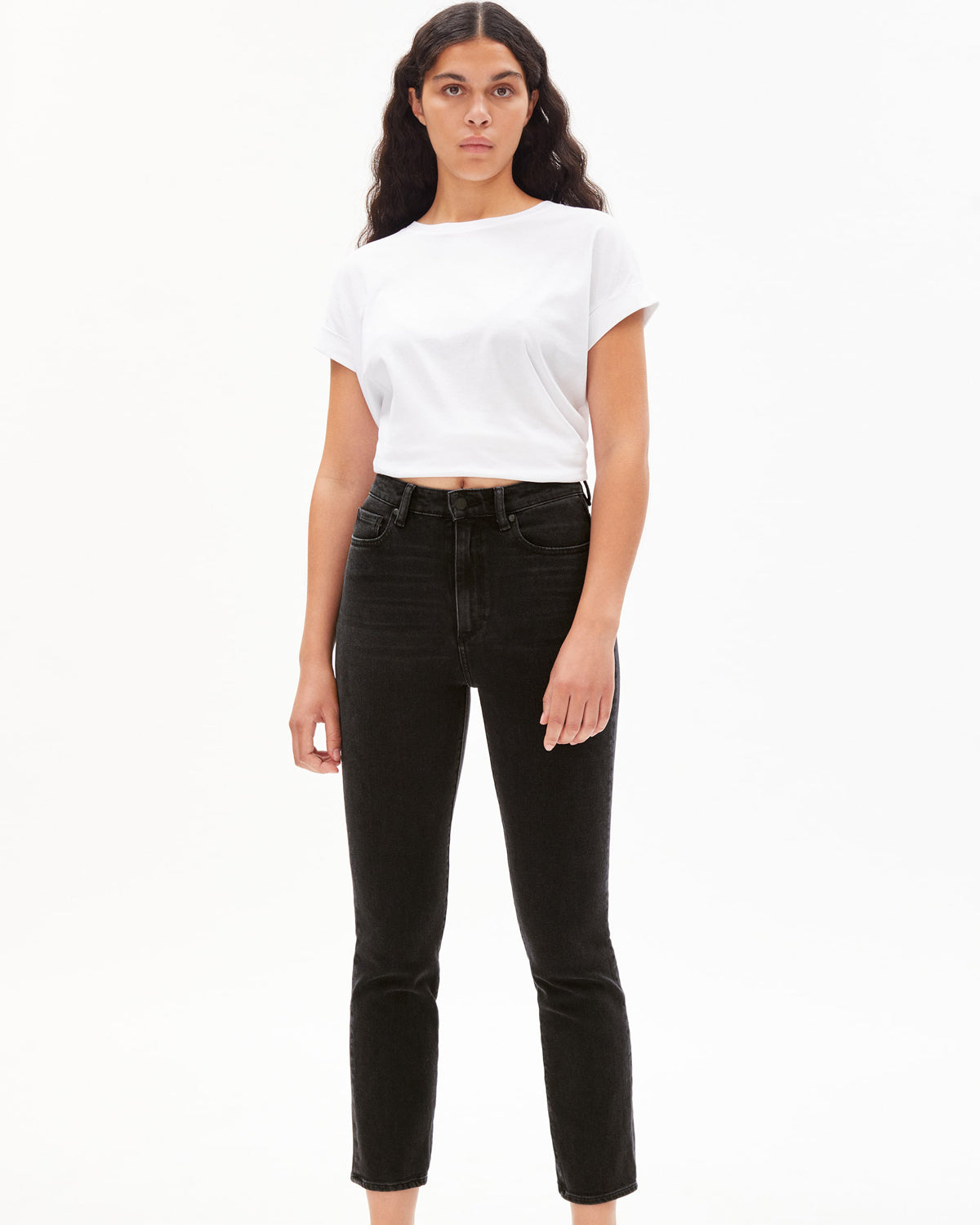 Armed Angels - Lejaa High Waist Jeans Breezy Black - Nahmoo