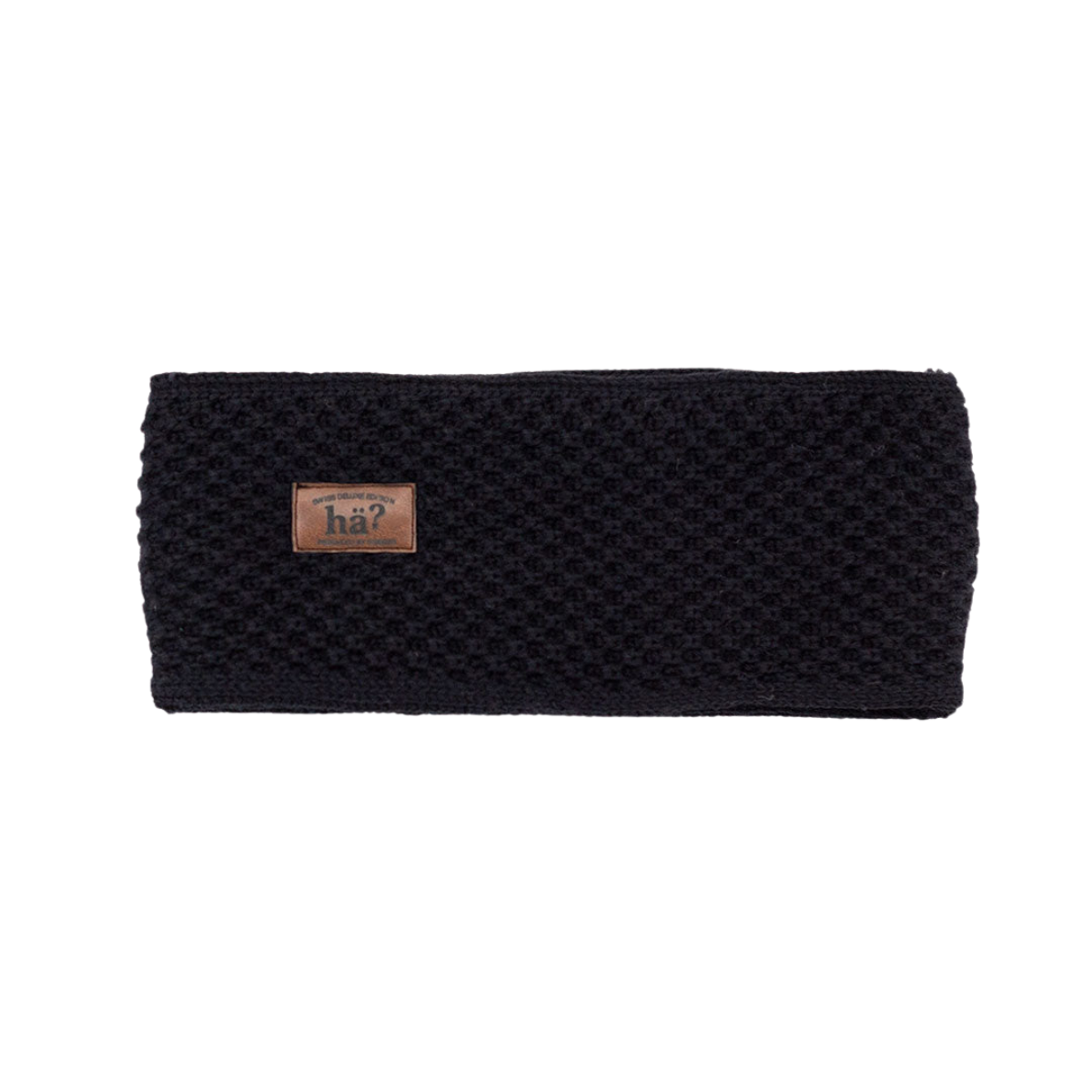 Hä? - Merino Headband Uni SwissMade - Black - Nahmoo