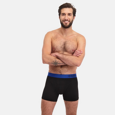 Bamboo Basics - Boxershorts Levi (7-Pack) Black/blue - Nahmoo