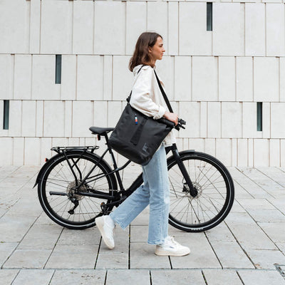 Bike Bag aus Meeresplastik Black - Fahrradtasche