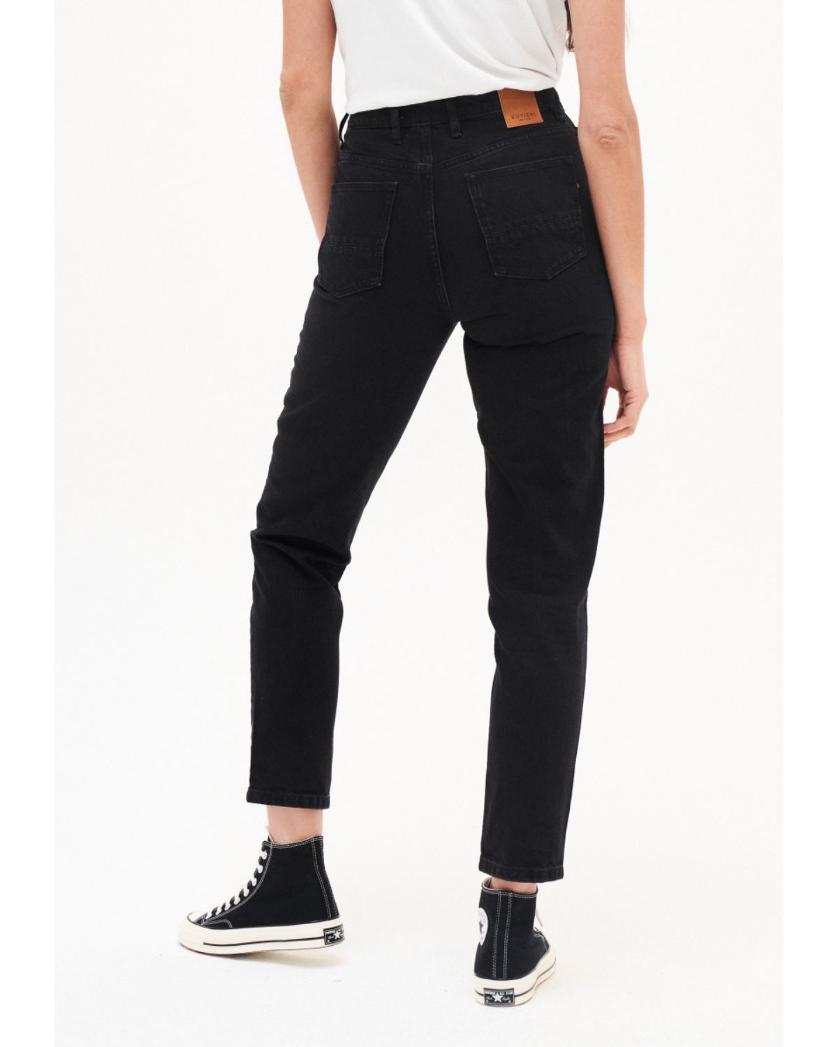 Kuyichi - Nora Loose Tapered Vintage Black - Nahmoo