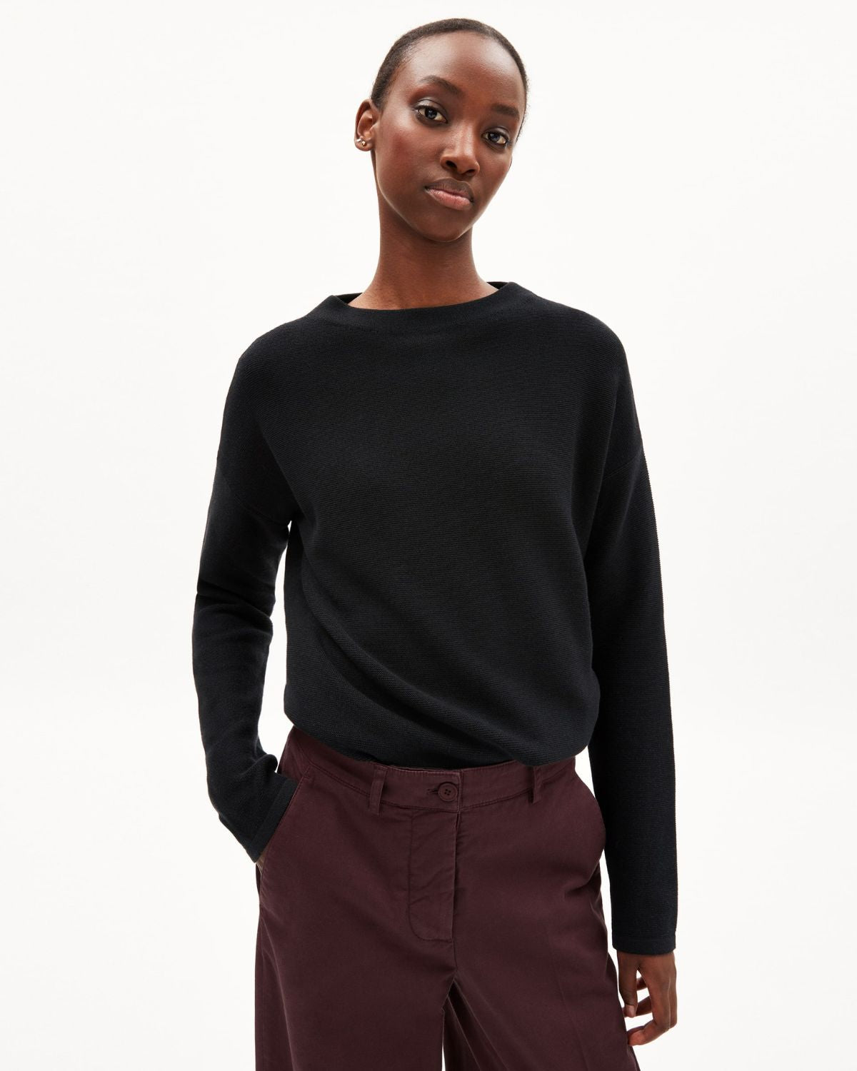 Medinaa Black - Strickpullover Damen