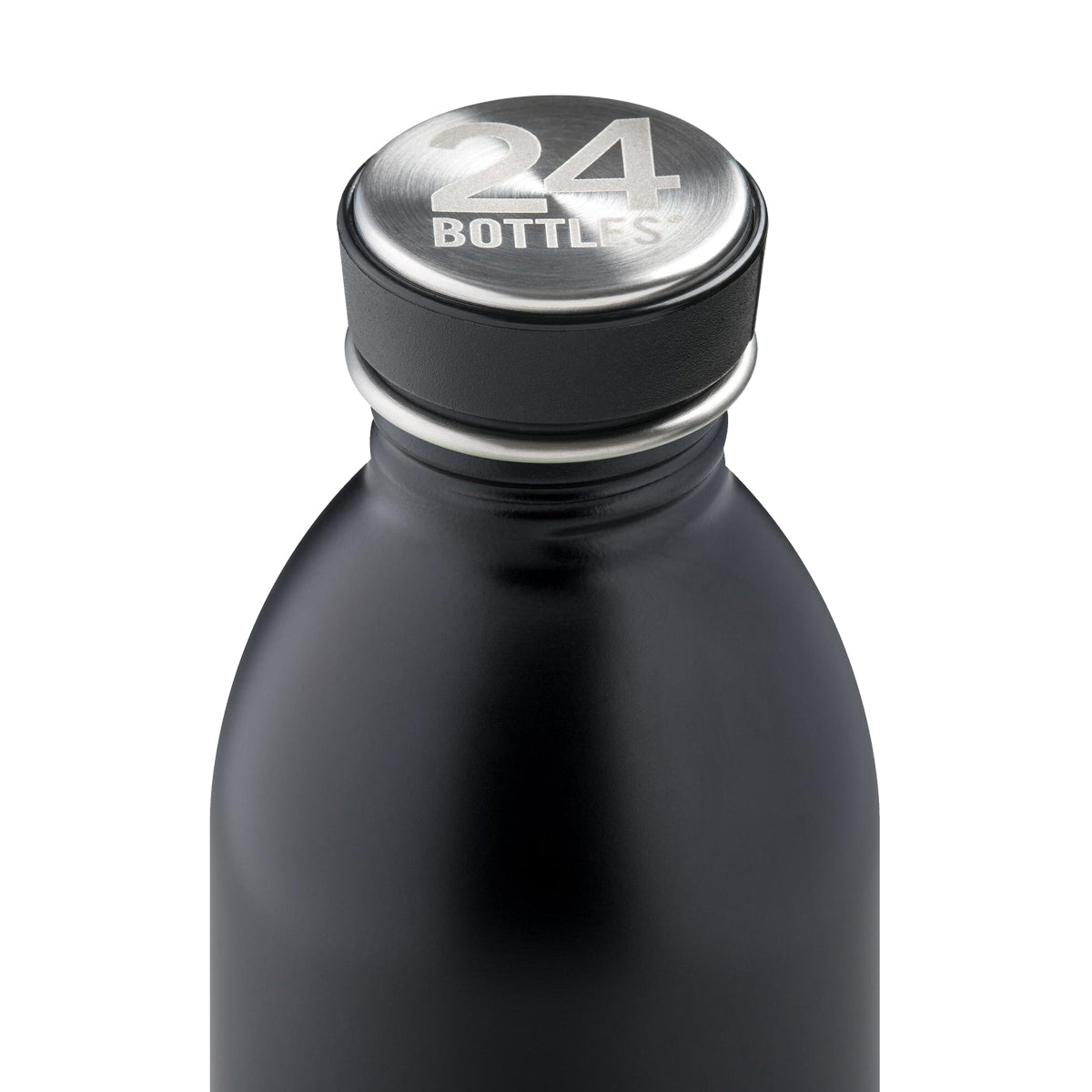 24Bottles - Trinkflasche Stone Tuxedo Black 0,5 L Urban - Nahmoo