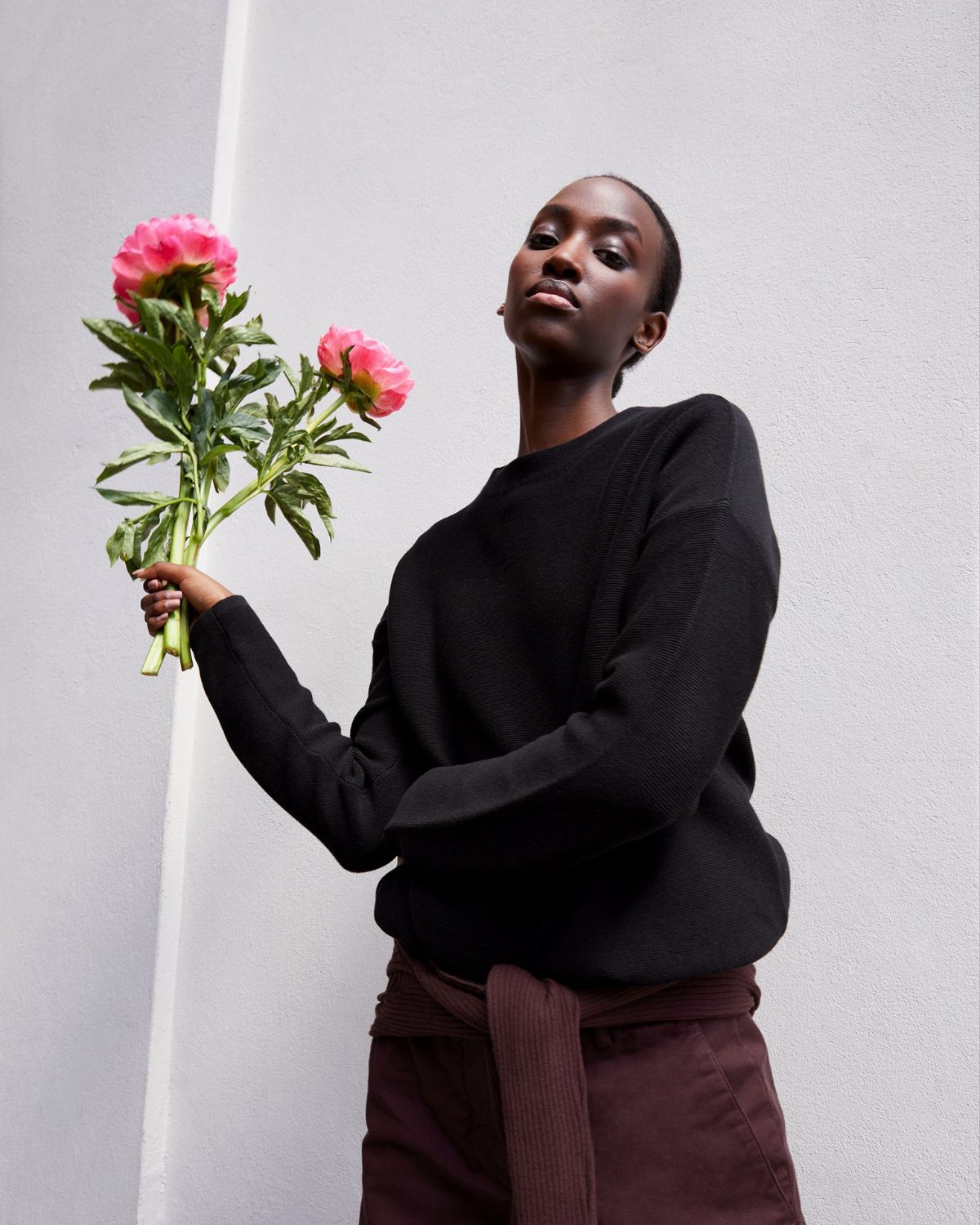 Medinaa Black - Strickpullover Damen