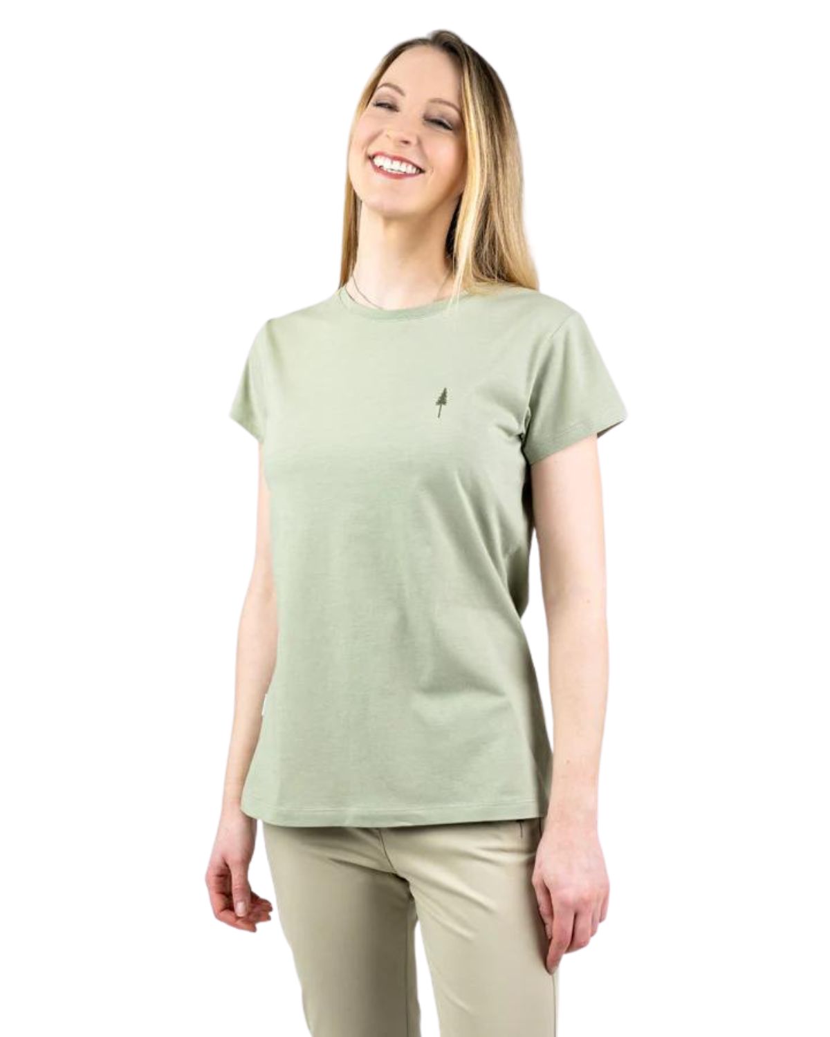 Treeshirt light green mel - T-Shirt Damen