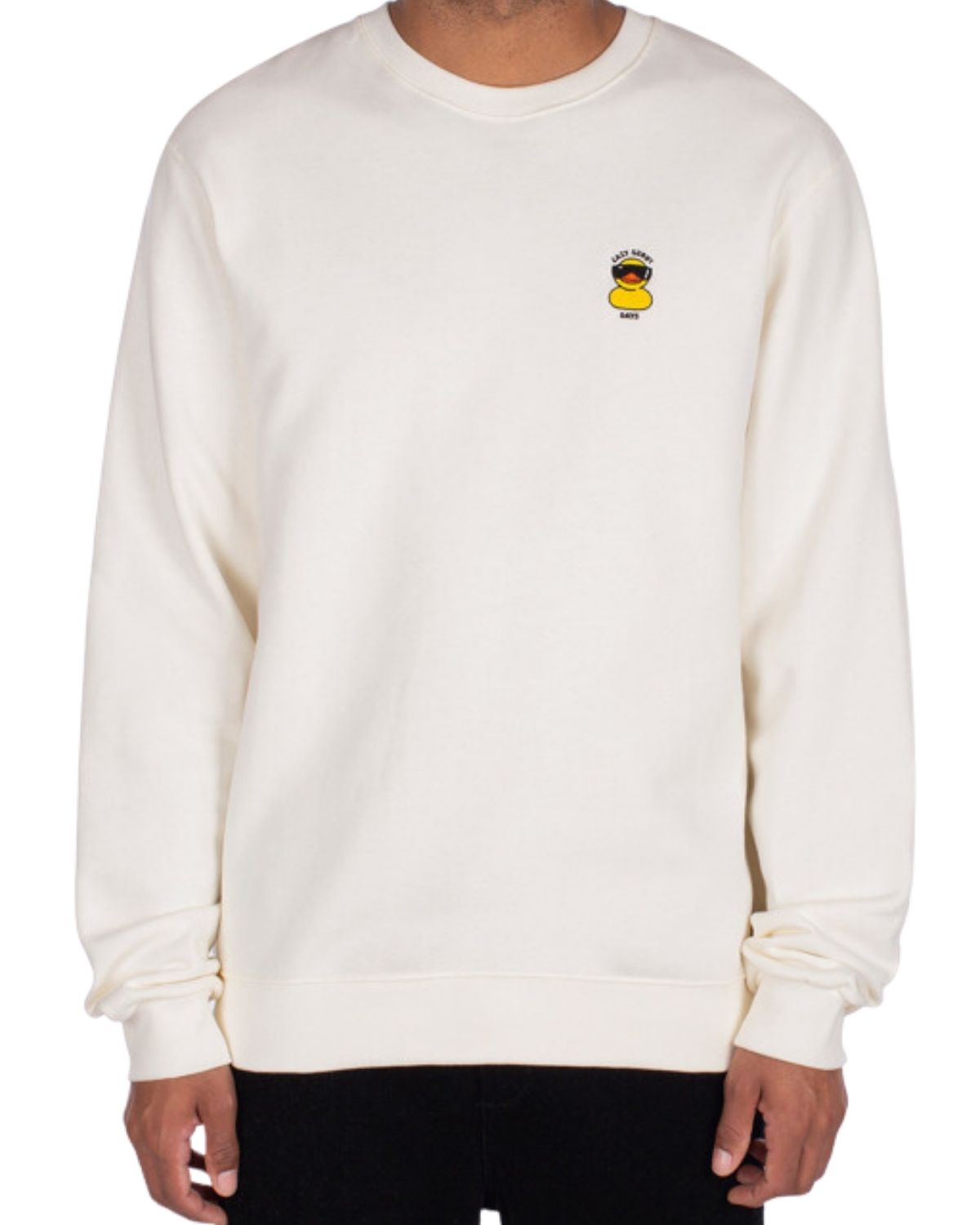 Lazy Sunny Day Crew Offwhite - Sweatshirt Herren