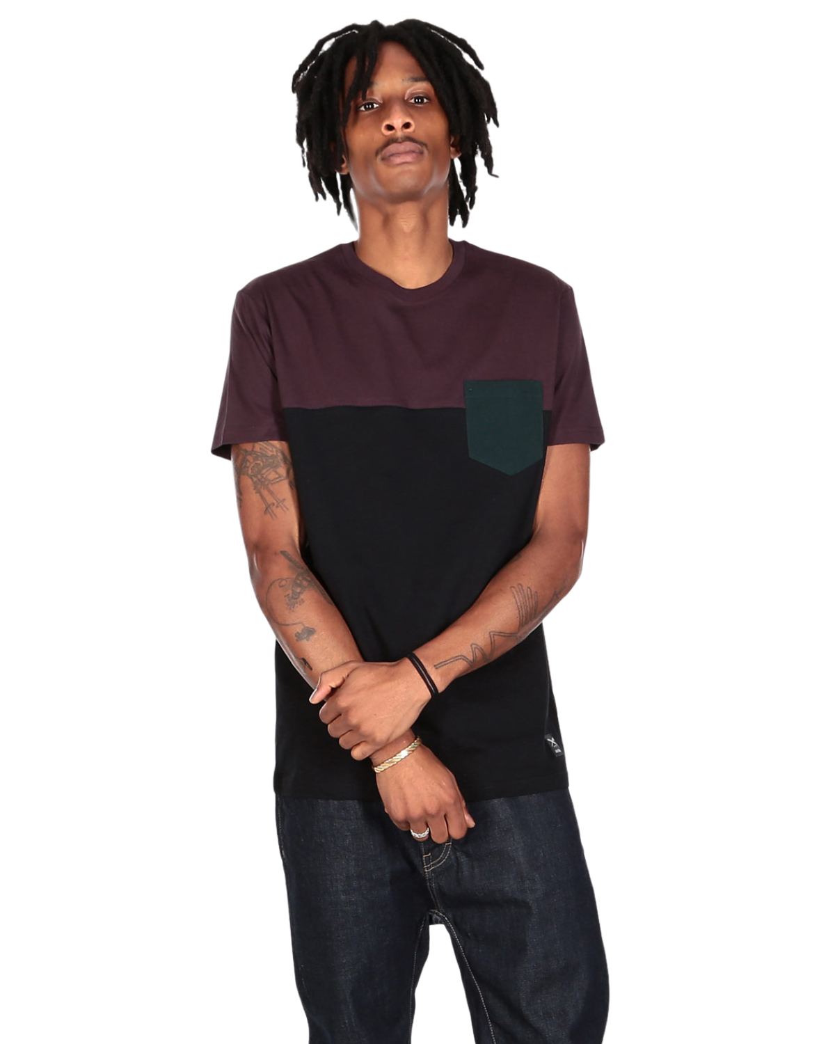 Iriedaily - Block Pocket Tee 2 Nightforest - Nahmoo