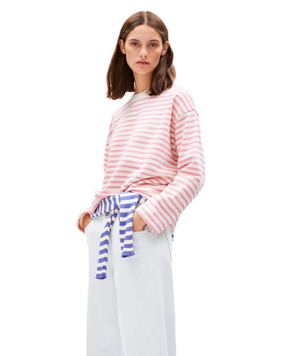 Frankaa Stripe Raspberry Pink-Undyed  - Sweatshirt Damen