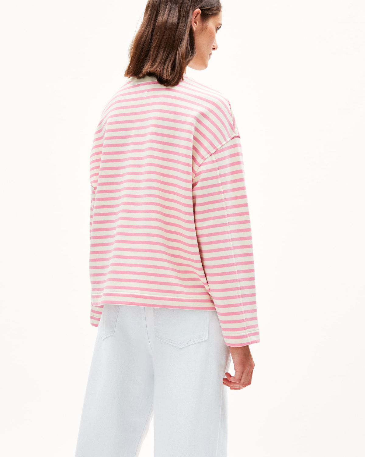 Frankaa Stripe Raspberry Pink-Undyed  - Sweatshirt Damen