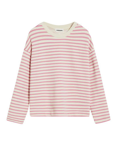 Frankaa Stripe Raspberry Pink-Undyed  - Sweatshirt Damen