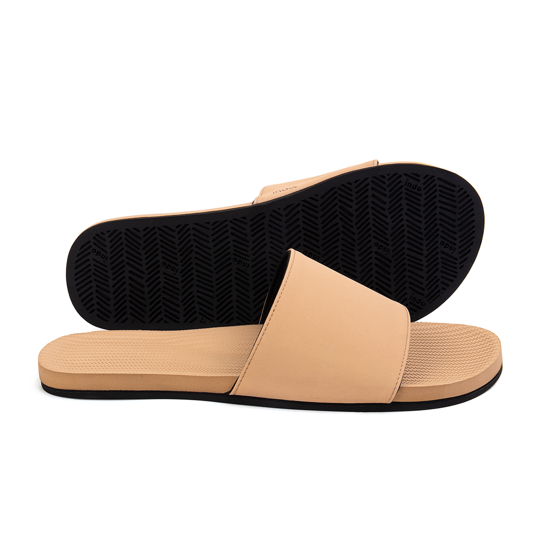 Indosole - ESSNTLS Vegan Slide Men Soil - Nahmoo