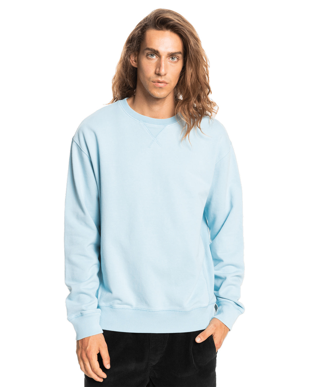 Quiksilver - Trip Away Over Sweatshirt Faded Denim - Nahmoo