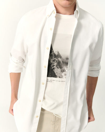 Ecoalf - Antejalf Shirt Man White - Nahmoo