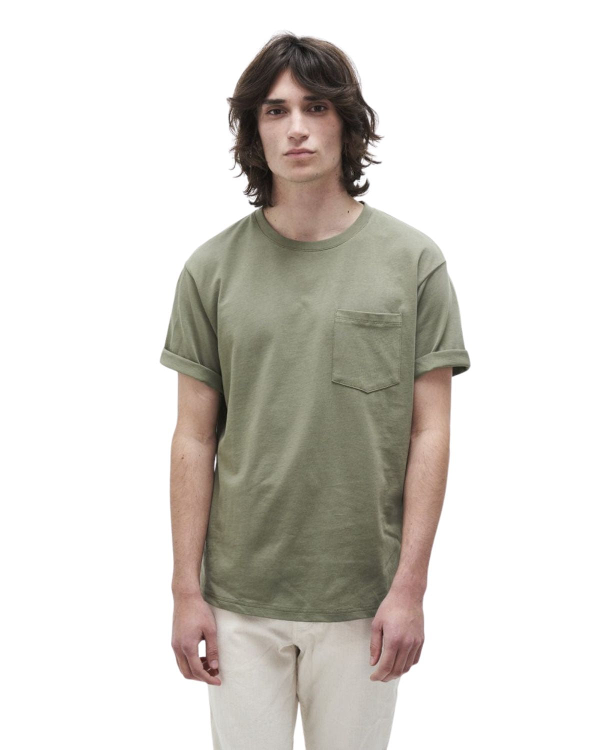 Kuyichi - Liampo Tee Army Green - Nahmoo