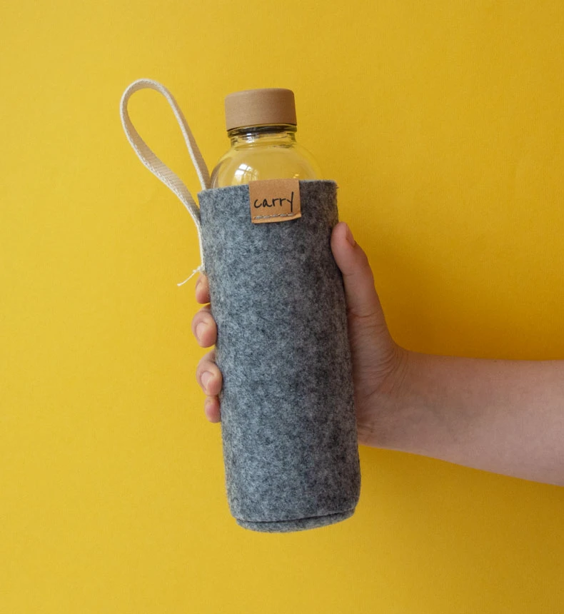 Carry - Bottle Sleeve 0,7 L Grau - Nahmoo