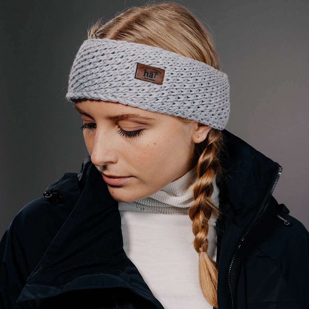 Hä? - Drifter Merino Headband - Merino & PET Lightgrey - Nahmoo