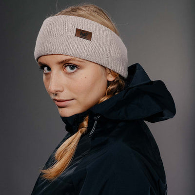 Hä? - Merino Thin Headband - Beige - Nahmoo