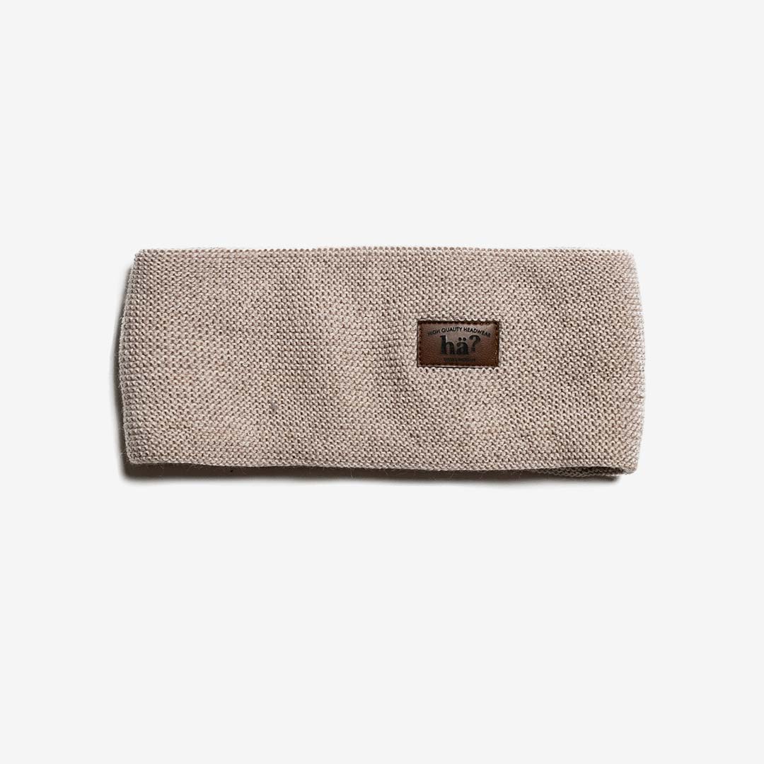 Hä? - Merino Thin Headband - Beige - Nahmoo