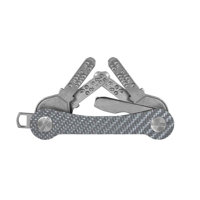 Keycabins - Schlüsselorganizer Carbon S1 silver swiss - Nahmoo