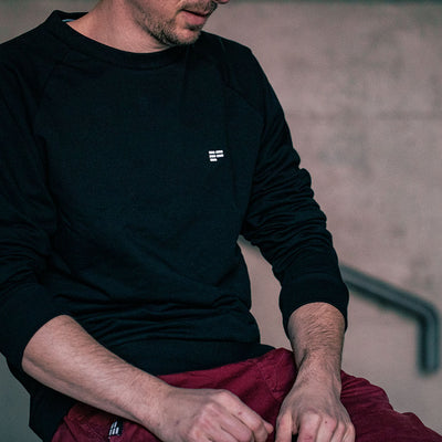 Etre-fort - Basic EF Pullover Black - Nahmoo